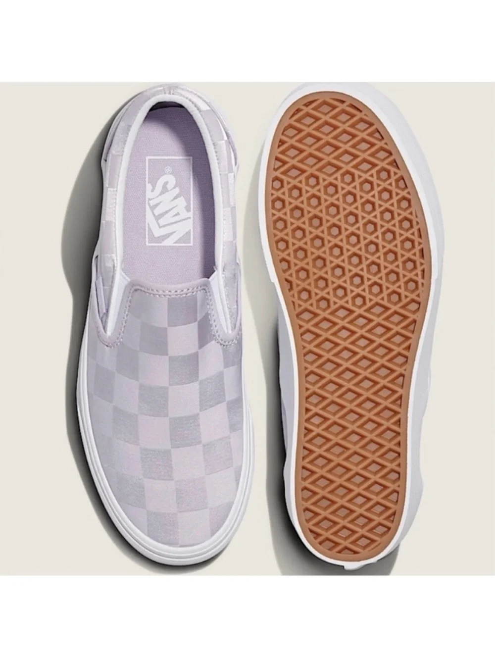 Vans Classic Slip-On Stackform Checkerboard Shoe Women 9.5 US